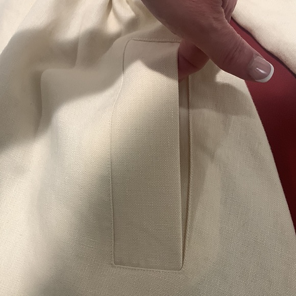 Mansur Gavriel Heavy Linen Drawstring Waist Jacket - Picture 7 of 10